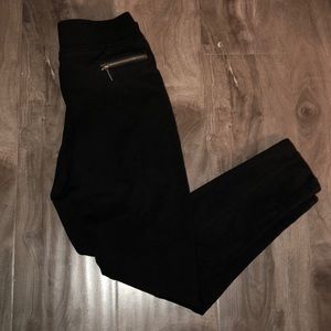 Black Zipper Jeggings